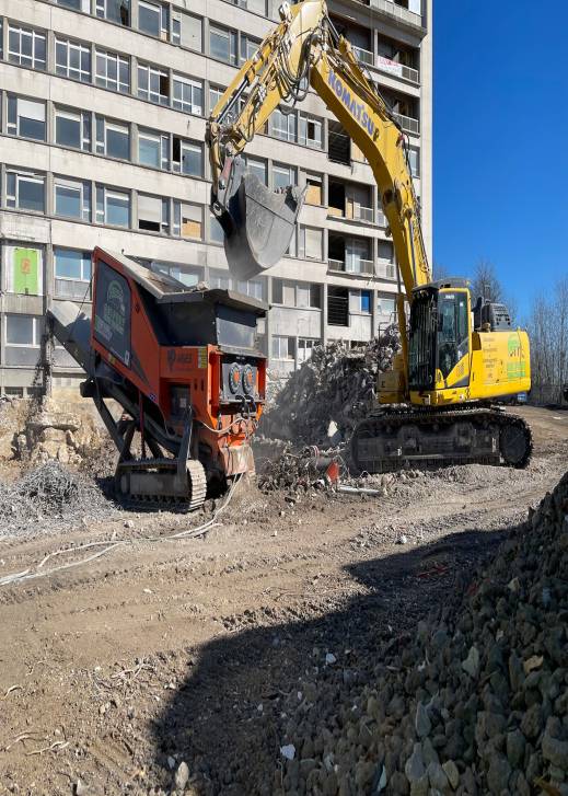Démolition, terrassement, VRD, recyclage et transport  à Anjoutey près de Belfort et Besançon Montbéliard 1